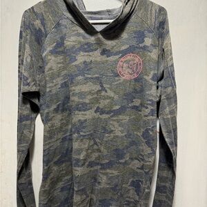 Pawz women’s camp long sleeve hooded top size small